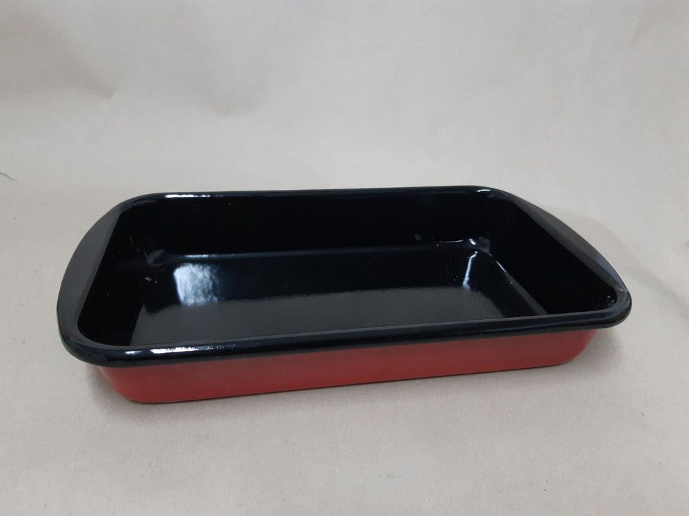 MasterClass Emaille-Bratform 27x21 Cm – Spülmaschinenfest, Für Induktion, Schwarz
