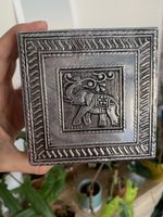 Exotische Schmuckschatulle aus Metall, vintage Stil