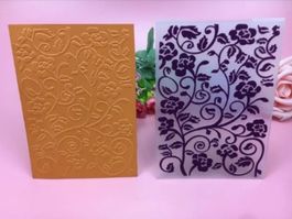 Prägeschablone Nr.334, Ranken, Blumen (Sizzix geeignet)