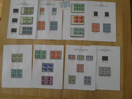 ab 1964 diverse Viererblöcke Ersttag Stempel ET