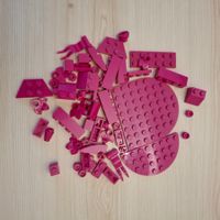 LEGO Bausteine fuchsia gemischt 40 g