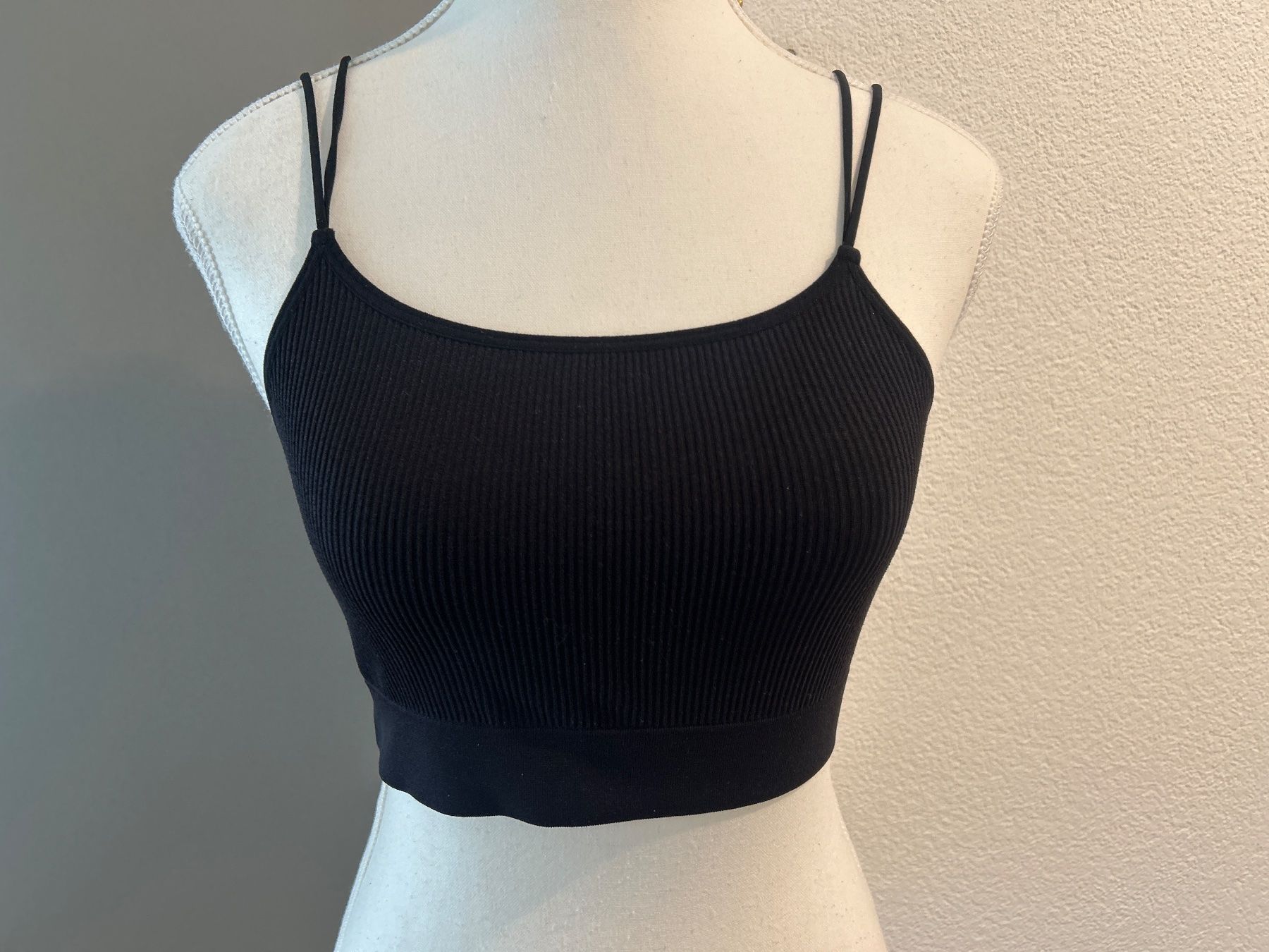 H&M Top: Bustier - Top schwarz Rippstrick von H&M Gr. S – Usato da Brunnen venduto da Nala2929 2