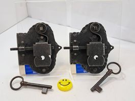2 Möbel Schlösser mit Schlüssel, DM5cm, DLS (LOT3020#MBS3)