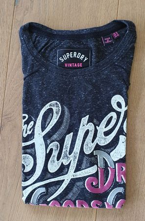 Superdry T-Shirt kurzarm blau, Gr.40
