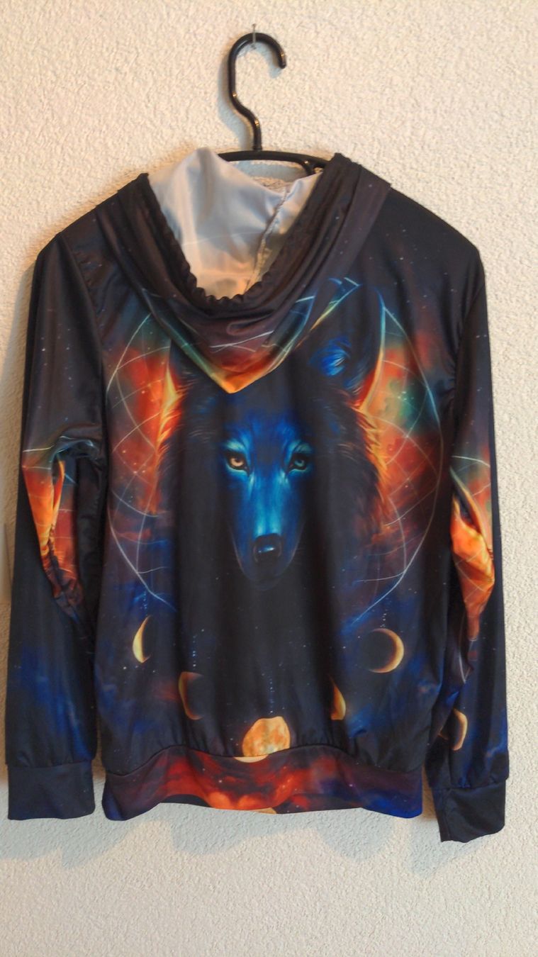 Maglioni & Felpe: Galaktischer Wolf Hoodie, Grösse S – Nuovo (secondo la descrizione) da Sutz venduto da Rawypp 1