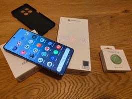 Motorola Edge 70 - Pantone Gray + Moto Loops + Moto Tag