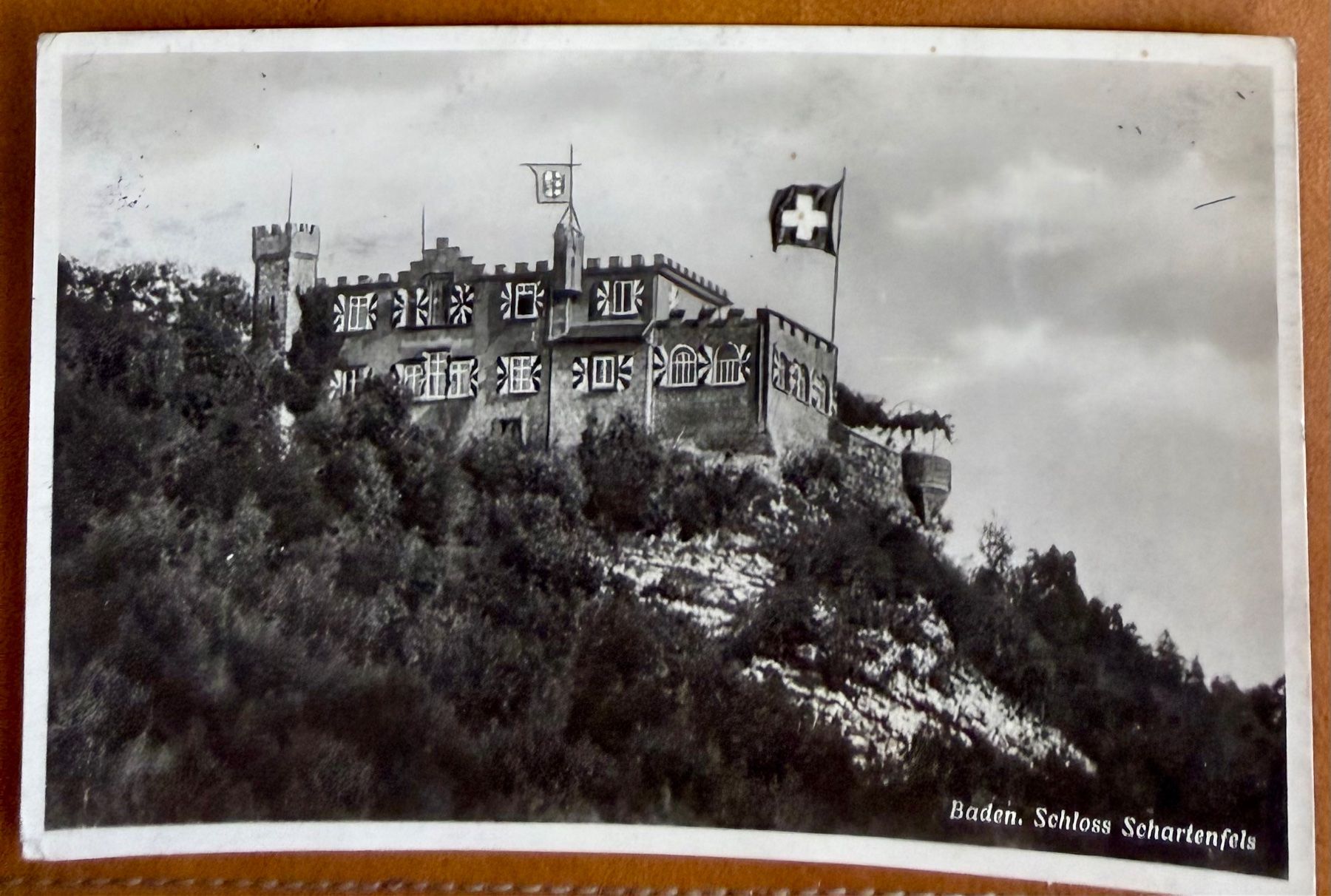 Ansichtskarten: Baden - Schloss Schartenfels 1933 – Gebraucht aus Lutry von Ediego