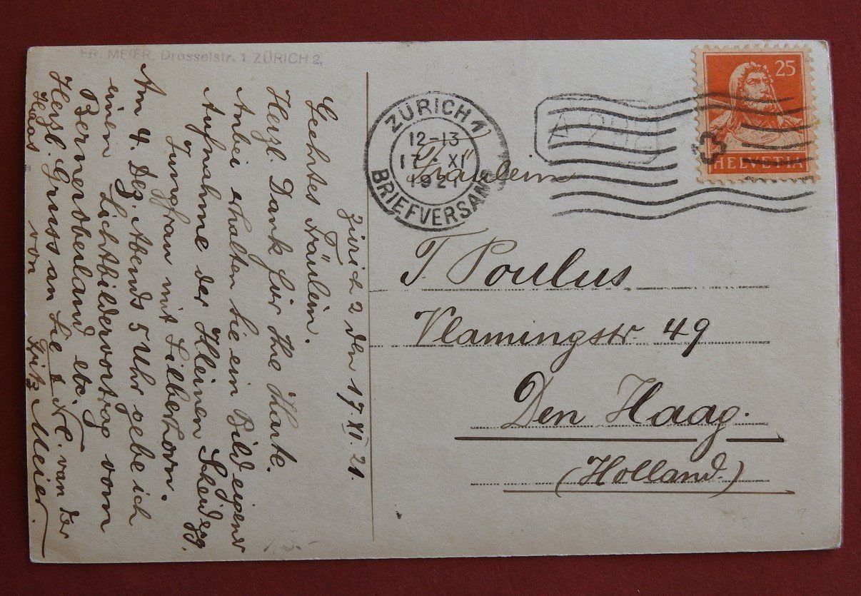Cartoline postali: Kleine Scheidegg mit Jungfrau 1921 – Usato da Rain venduto da 999-800-K 1
