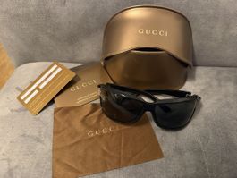 Sonnenbrille Gucci schwarz mit Etui neuwertiger  Zustand