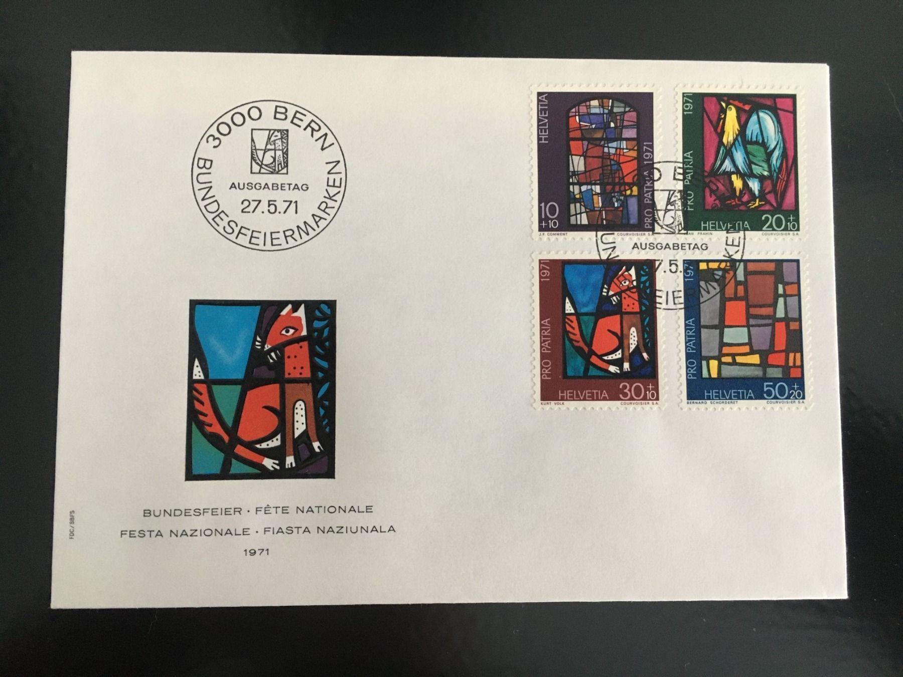 Tutti i francobolli: Pro Patria 1971 / FDC – Usato da Grand-Lancy venduto da Dany1973