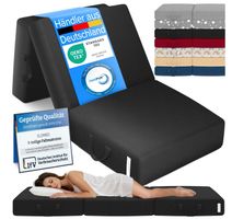 Klapp- und Gästematratze, 3-teilige Faltmatratze, Reisebett