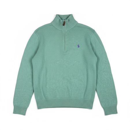 Pull demi-zip Polo Ralph Lauren Vert Sauge - M #18