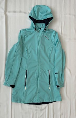 Maier Sports Damen Softshell Mantel Gr. 38 mit Kapuze