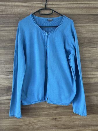Strickjacke Naturaline blau Gr44/XL
