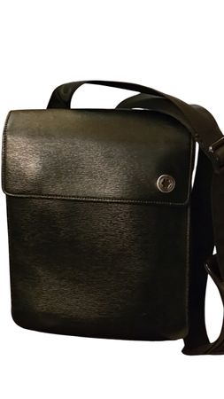 Montblanc - Borsello Uomo Tracolla in Pelle Stampata Nera.