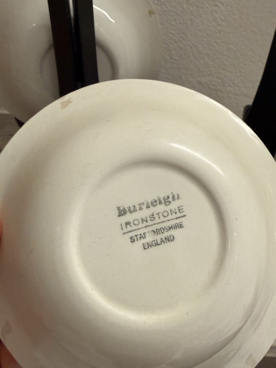 Piatti: Burleigh Ironstone Teller 2er Set Blau Weiss Sammlung – Usato da Staad SG venduto da Chirrari 3