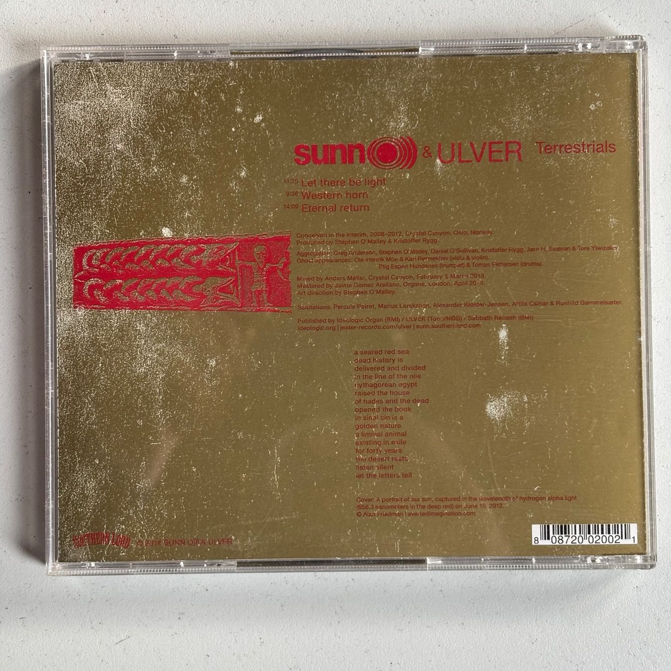 CDs: Sun (((O))): Terrestrials – D'occasion à Stans par Abukadnezar 1