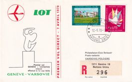 Premier vol Genève - Varsovie, retardé, 12.5.1970