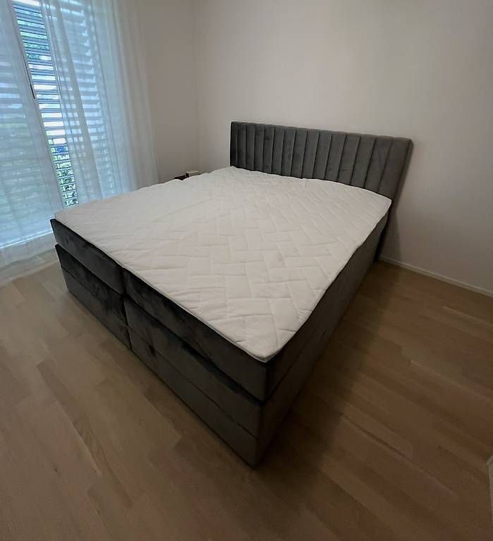 Boxspringbett 180 × 200 Grau (D'occasion) à Wädenswil pour CHF 1000 ...