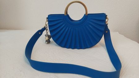 Handtasche blau Alkeme Atelier Damen neuwertig