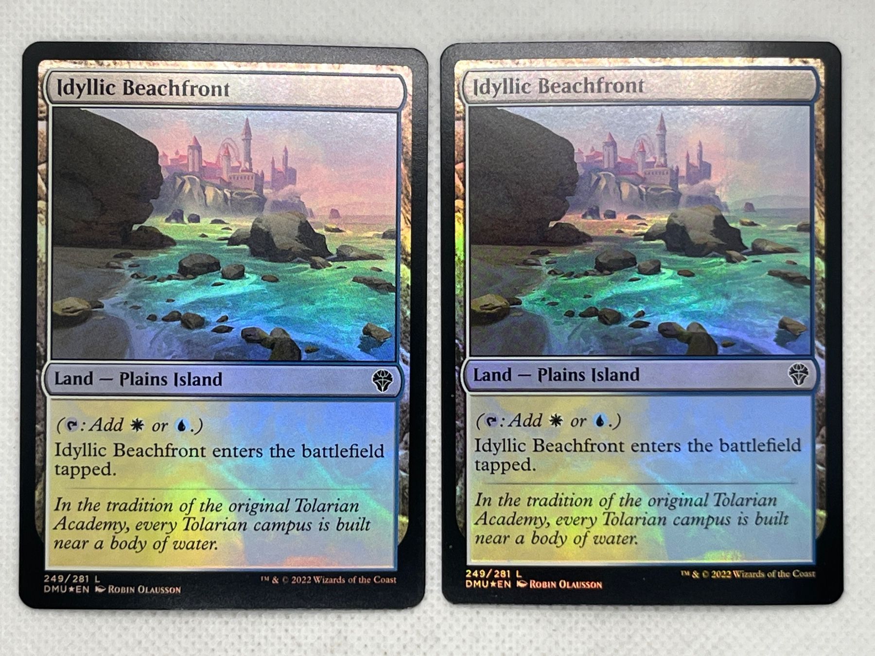 Magic The Gathering Sammelbilder & Trading cards: MTG Idyllic Beachfront DMU 249 Foil Common 2x – Gebraucht aus Hinterkappelen von Kim1992