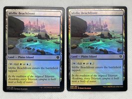 Seltene Sammelkarte 2x Idyllic Beachfront Foil
