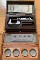 TESA Satz planparallele Prüfgläser + TESA Mikrometer 0-25mm