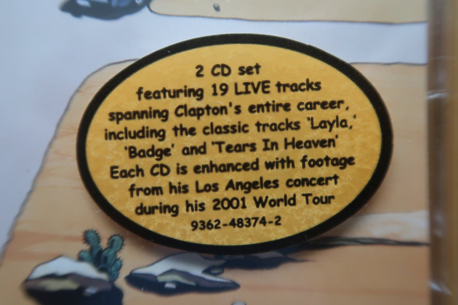 CD: ERIC CLAPTON - ONE MORE CAR ONE MORE RIDER - LIVE -  2x CD – Usato da Basel venduto da Patiscat 1