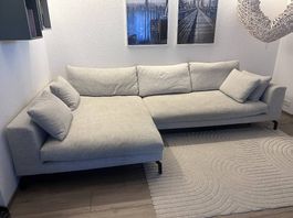 Ecksofa hellgrau