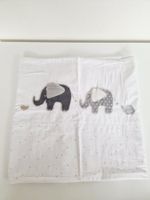 Baby Duvetbezug 100% Baumwolle ca. 75cm x 75cm Weiss Elefant
