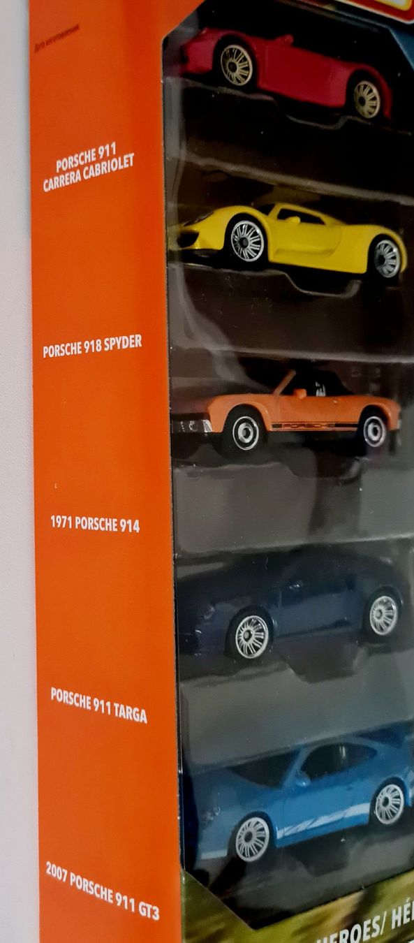 Matchbox Modellini d'auto: Matchbox Porsche 5er Pack – Nuovo e nell'imballaggio originale da Muttenz venduto da hak_dsk9 1