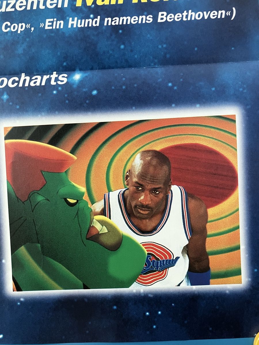 Poster & Bilder: Space Jam Poster von 1997 mit Michael Jordan & Bugs Bunny – Neu (gemäss Beschreibung) aus Lausen von Indexvision 7