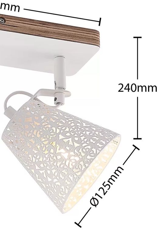 Lampade: Weisse Wandlampe/Deckenlampe mit Lochmuster, E14, Neu! – Nuovo (secondo la descrizione) da Wetzikon ZH venduto da mag_96fy 1