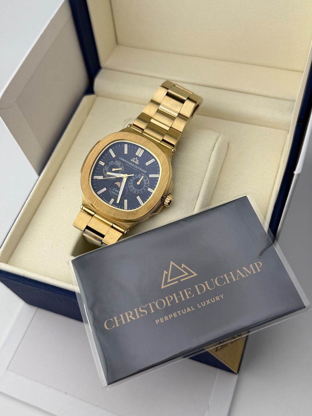 Orologi: Montre Christophe Duchamp Dorée Phase de Lune – Usato da Biel/Bienne venduto da MrP_WatchesBiel 1