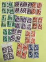 Pro Juventute postfr. 4-er Blocks Trachten ab 1933-36