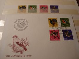 Pro Juventute 1968, FDC + Satz Lose o
