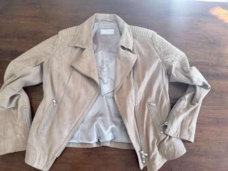 Damen Wildleder Jacke beige