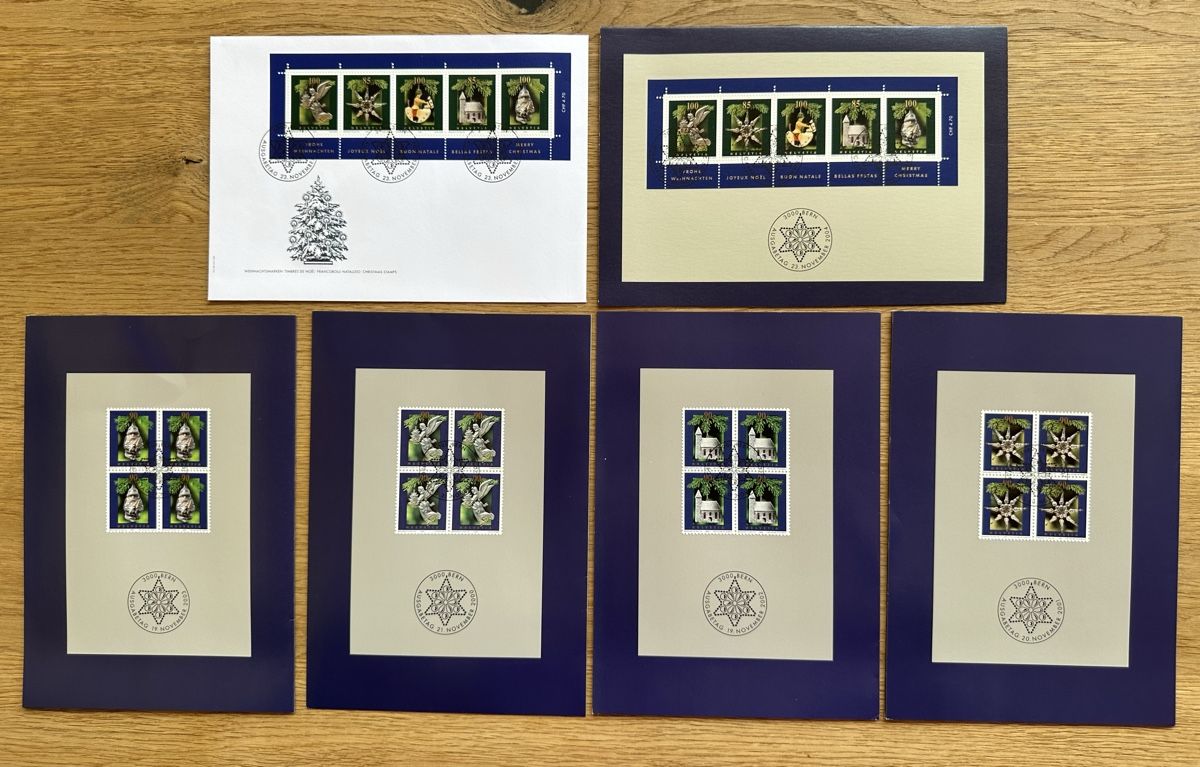 Alle Briefmarken: Schweiz - 2004 WEIHNACHTEN FDC‘s – Gebraucht aus Schmitten / FR von Samsara169
