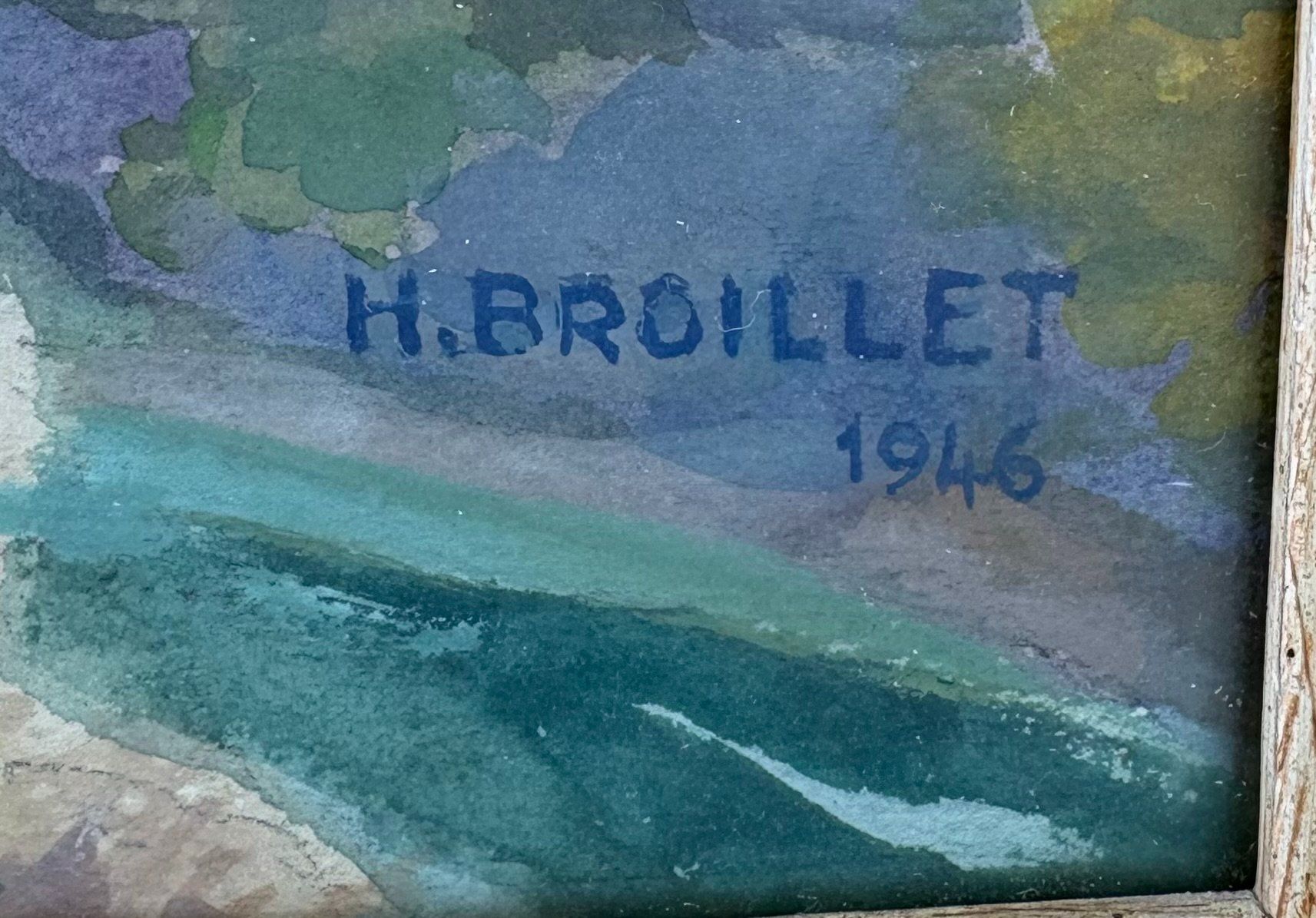Gemälde: Fribourg, 1946. Par Henri Broillet – Gebraucht aus Vétroz von Target 1