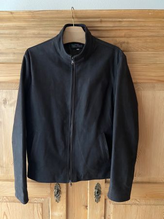 Lederkurzjacke mit Stehkragen Herren