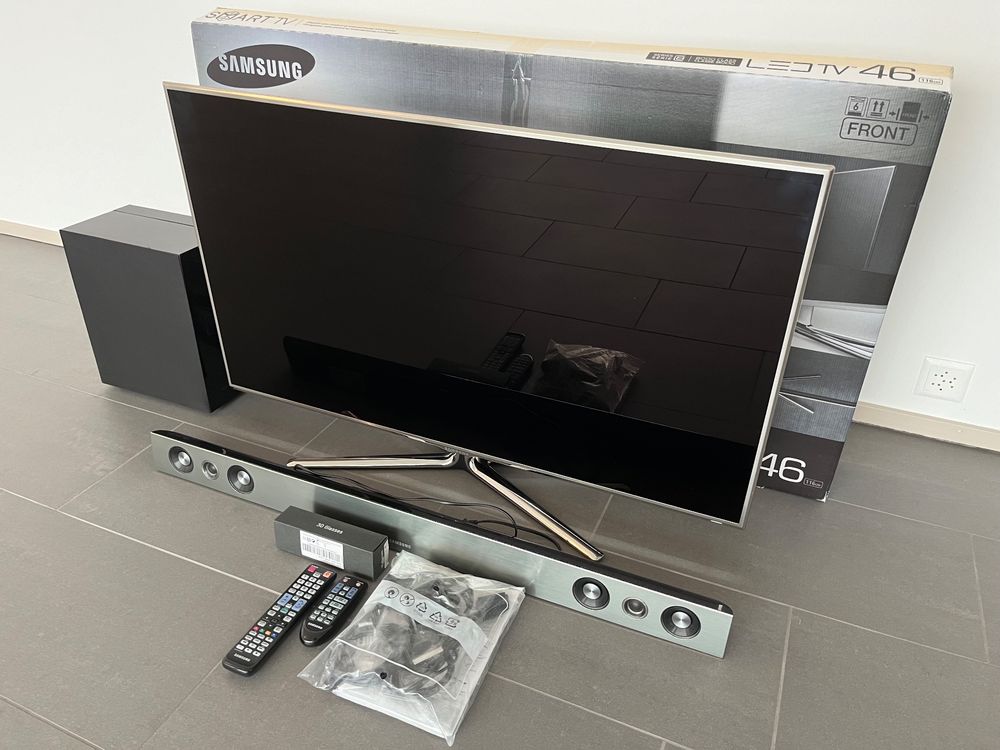 Samsung TV UE46D8000 inklusive Soundsystem und 3D Brile Kaufen auf