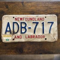 🇨🇦 Autoschild, Newfoundland Labrador ADB-717 - Kanada 