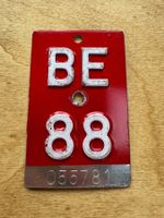 Geburtstag - Velonummer, Fahrradnummer, Veloschild BE 88