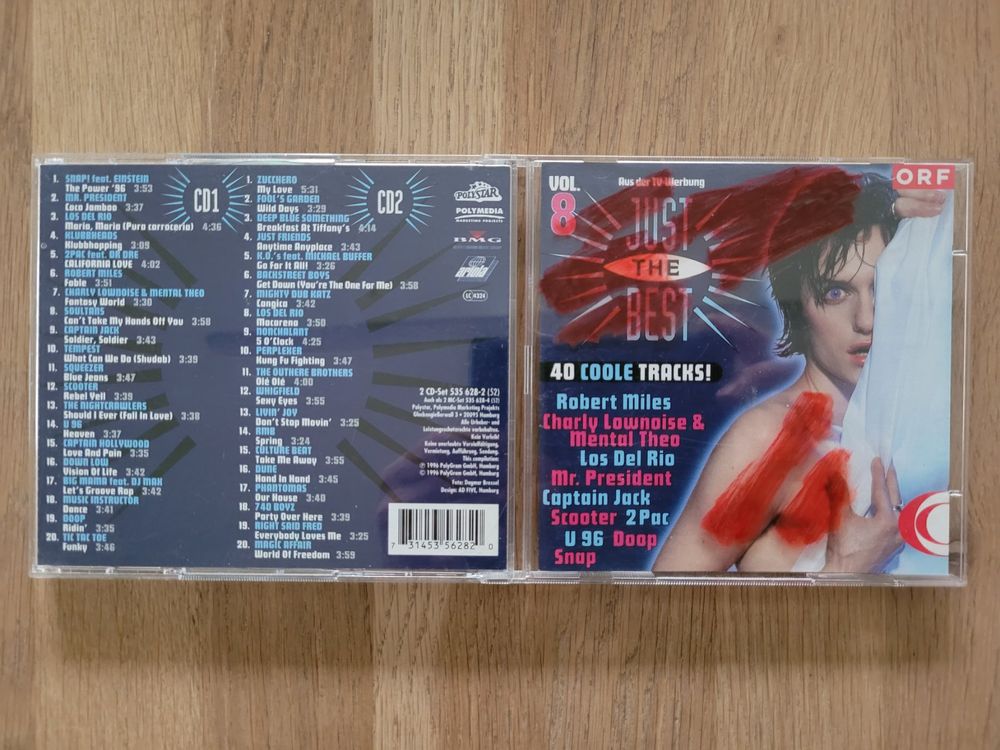 DCD Just The Best - 40 Coole Tracks Vol. 8, 1996 | Kaufen auf Ricardo