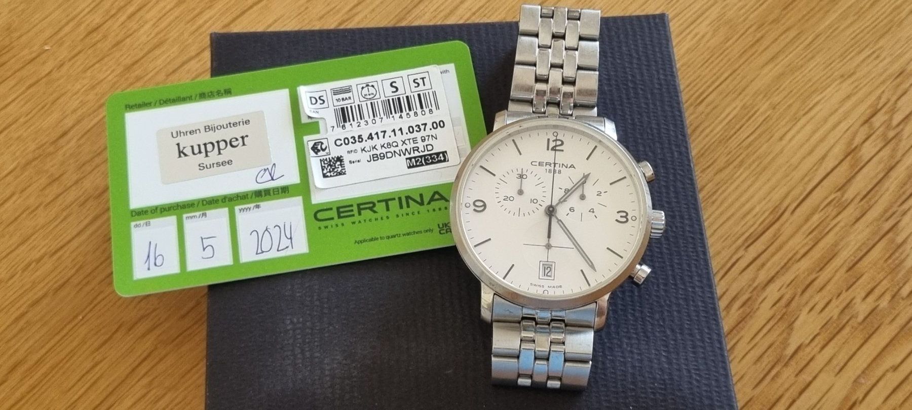 Certina Orologi: CERTINA DS Caimano C035.417 – Usato da Kaltacker venduto da Andy1969