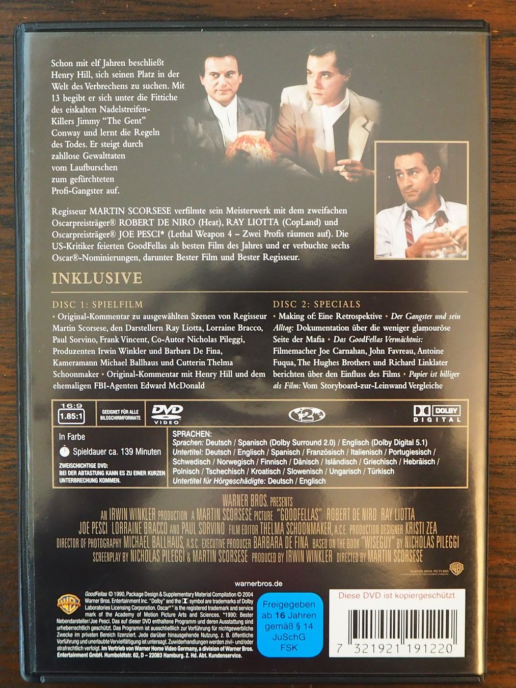 Tutti i DVDs: GoodFellas / 2-Disc Special Edition – Usato da Chur venduto da dluli 1