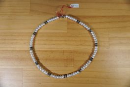 Perlenkette Zuchtperlen Hamätit 45 cm Neu! (HG04)