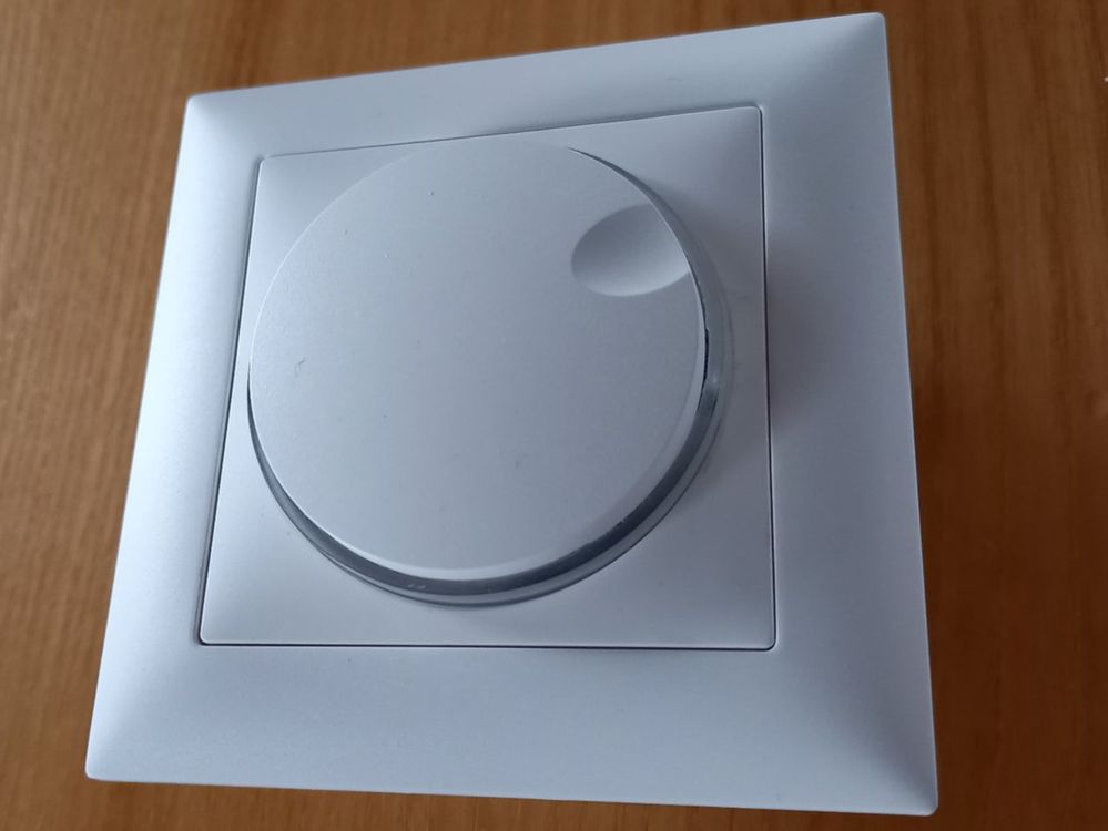 Paladin UP-Dimmer LED – Kleiner Unterputz-Dimmer Für Dimmbare LED-Lampen, 230V, Weiß