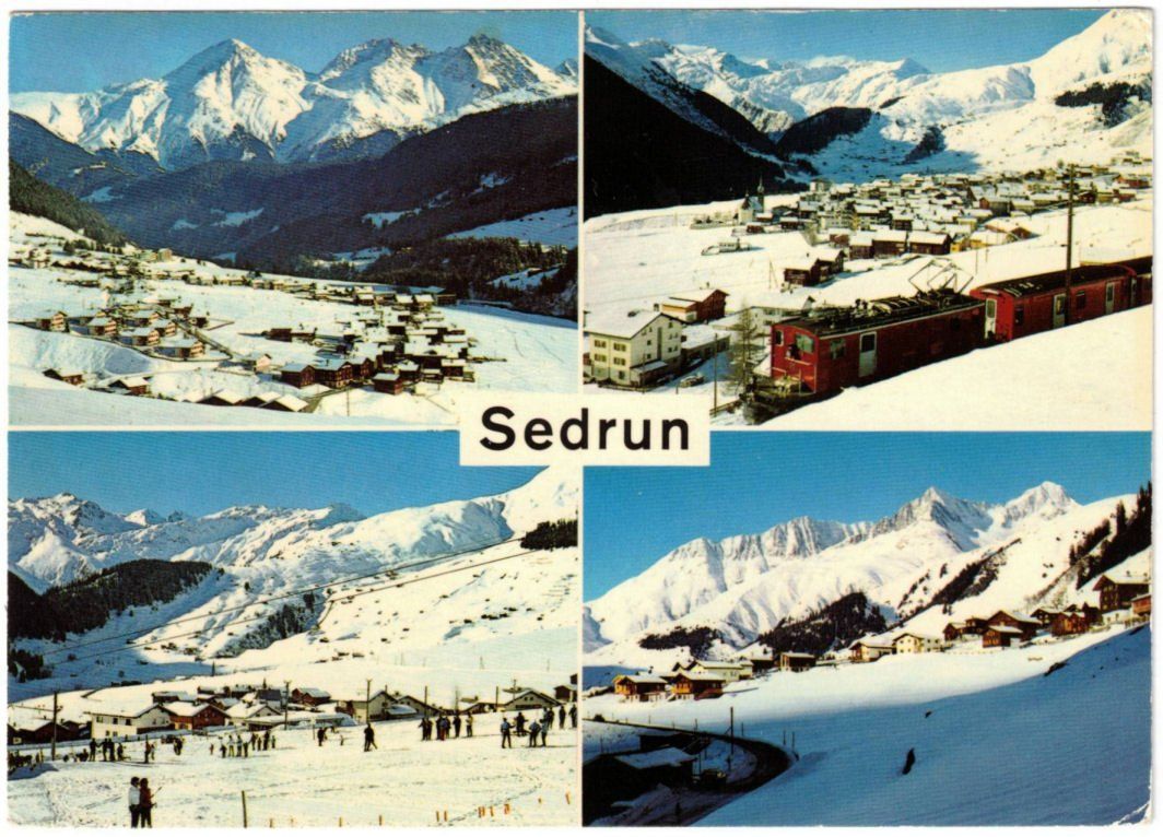 Cartes postales: Sedrun - 4 Bild AK – D'occasion à Binningen par Mountainrider