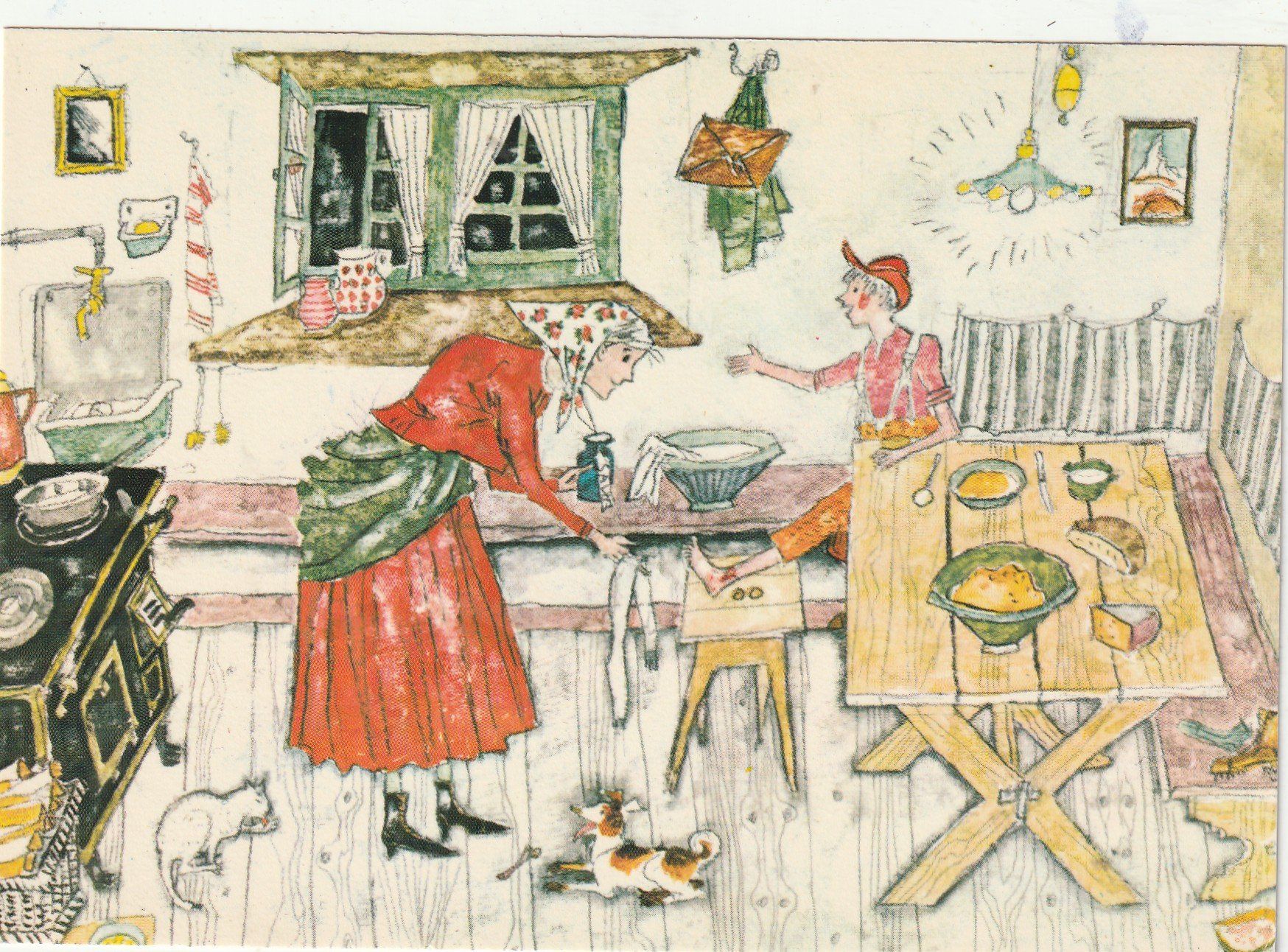 Cartoline postali: A. Carigiet  Malerei – Usato da Lumbrein venduto da made02